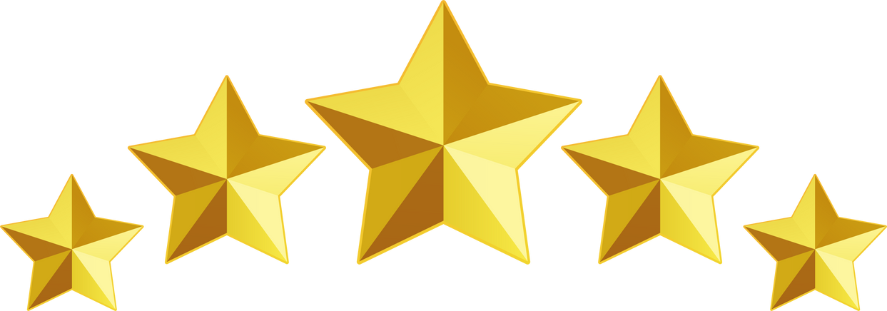 Five stars rating icon